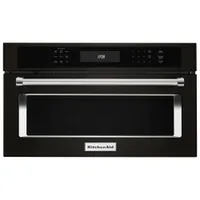 Open Box - KitchenAid Over-the-Range Convection Microwave - 1.4 Cu. Ft. - Black Stainless - Perfect Condition