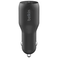 Chargeur pour l'auto double USB-C de 36 W de Belkin - Noir