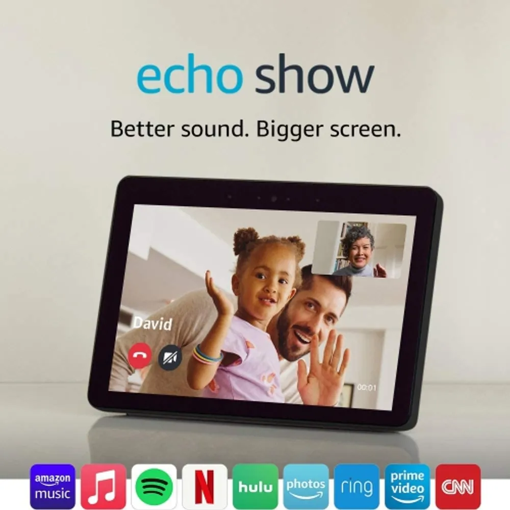 Echo Show (2nd Gen) – Premium sound and a vibrant 10.1” HD screen -  Charcoal