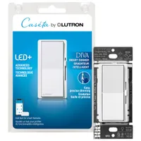 Lutron Diva Smart Dimmer Switch for Caseta Smart Lighting (DVRF-6L-WH-RC)