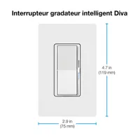 Lutron Diva Smart Dimmer Starter Kit for Caseta Smart Lighting (DVRF-BDG-1D-C)