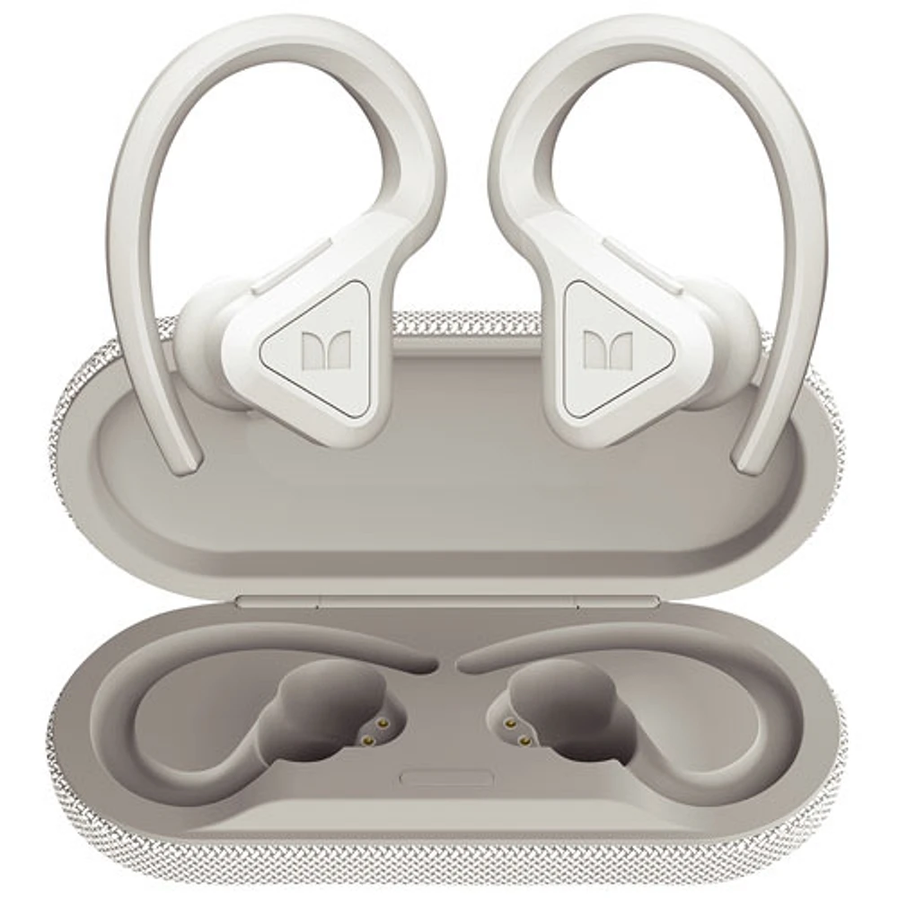 Écouteurs boutons 100 % sans fil à suppression active du bruit DNA Fit de Monster - Blanc