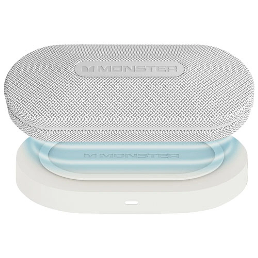 Écouteurs boutons 100 % sans fil à suppression active du bruit DNA Fit de Monster - Blanc