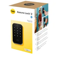 Yale Assure Lock 2 Bluetooth Smart Lock with Keypad & Lock - Black Suede