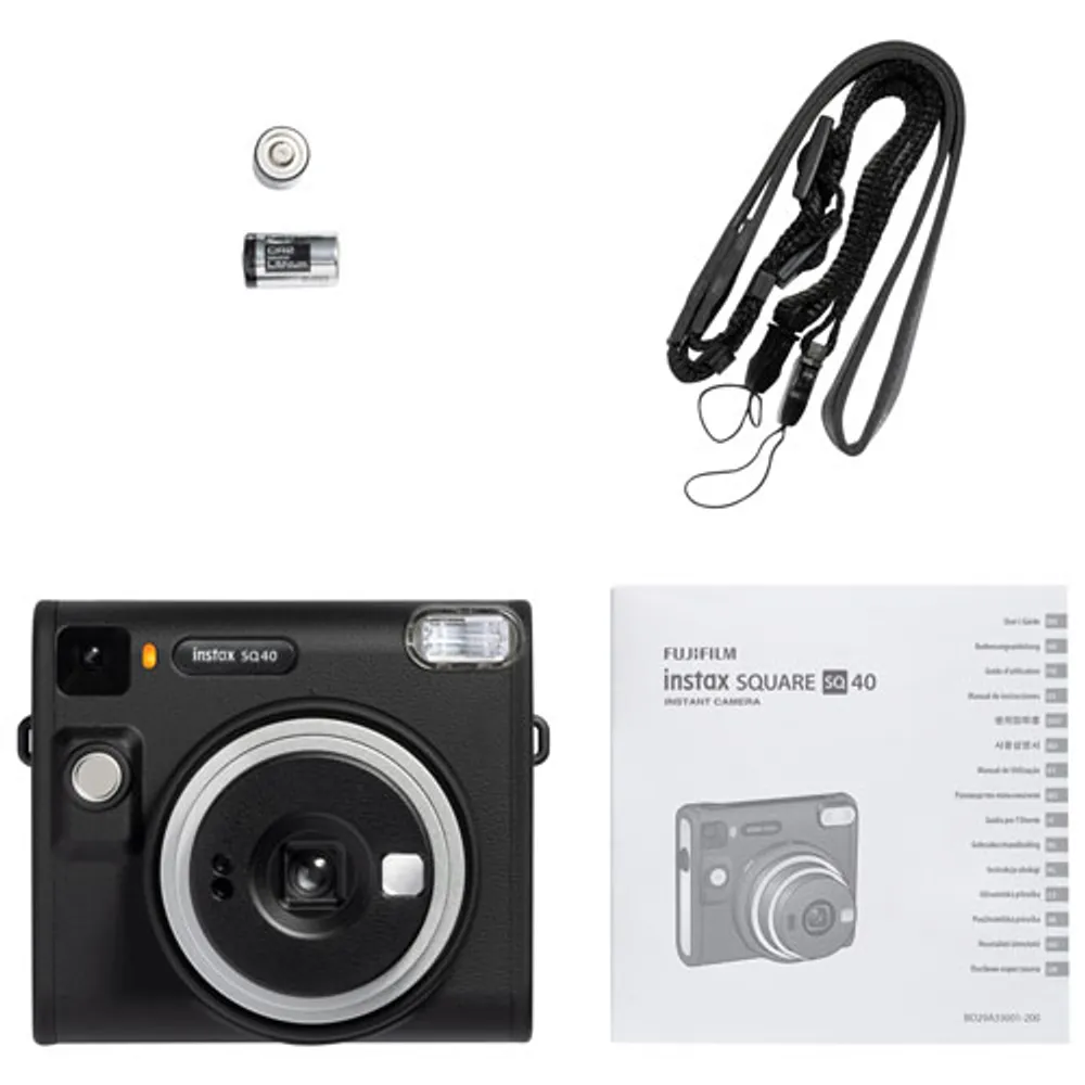 Fujifilm Instax SQUARE SQ40 Instant Camera - Black