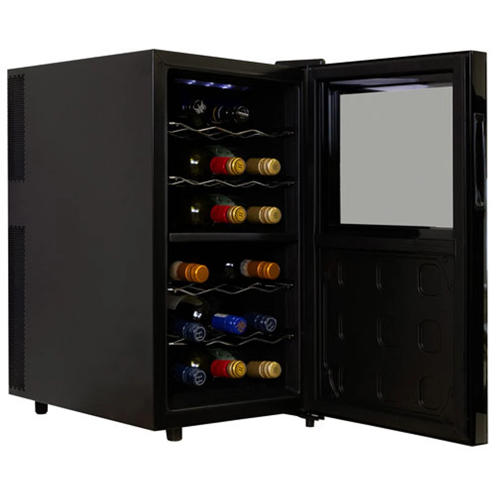 Koolatron 1.7 Cu. Ft. 18-Bottle Dual Temperature Zone Wine Cellar (WC18DZ) - Black