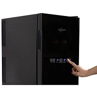 Koolatron 1.7 Cu. Ft. 18-Bottle Dual Temperature Zone Wine Cellar (WC18DZ) - Black