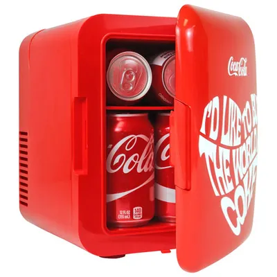 Coca-Cola 0.14 Cu. Ft. Portable Mini Fridge (KDC4WORLD)