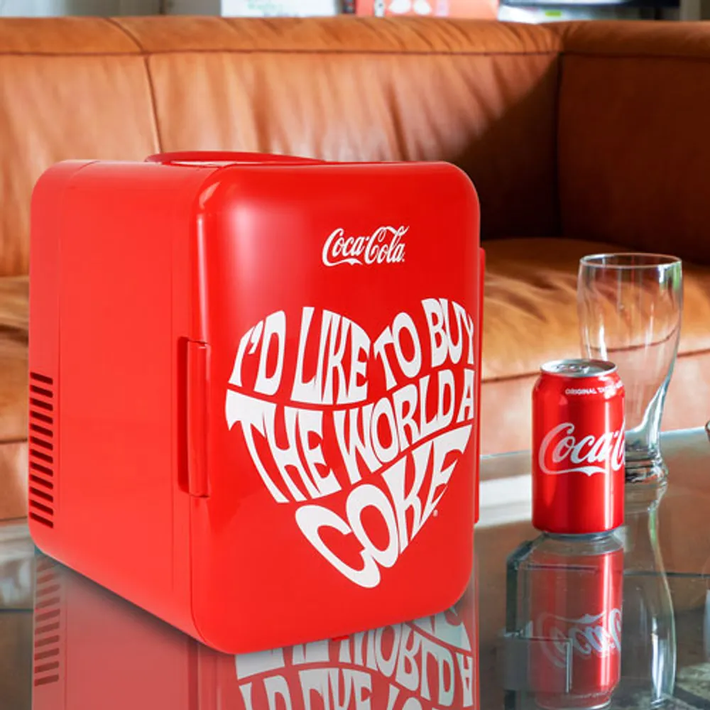 Coca-Cola 0.14 Cu. Ft. Portable Mini Fridge (KDC4WORLD)