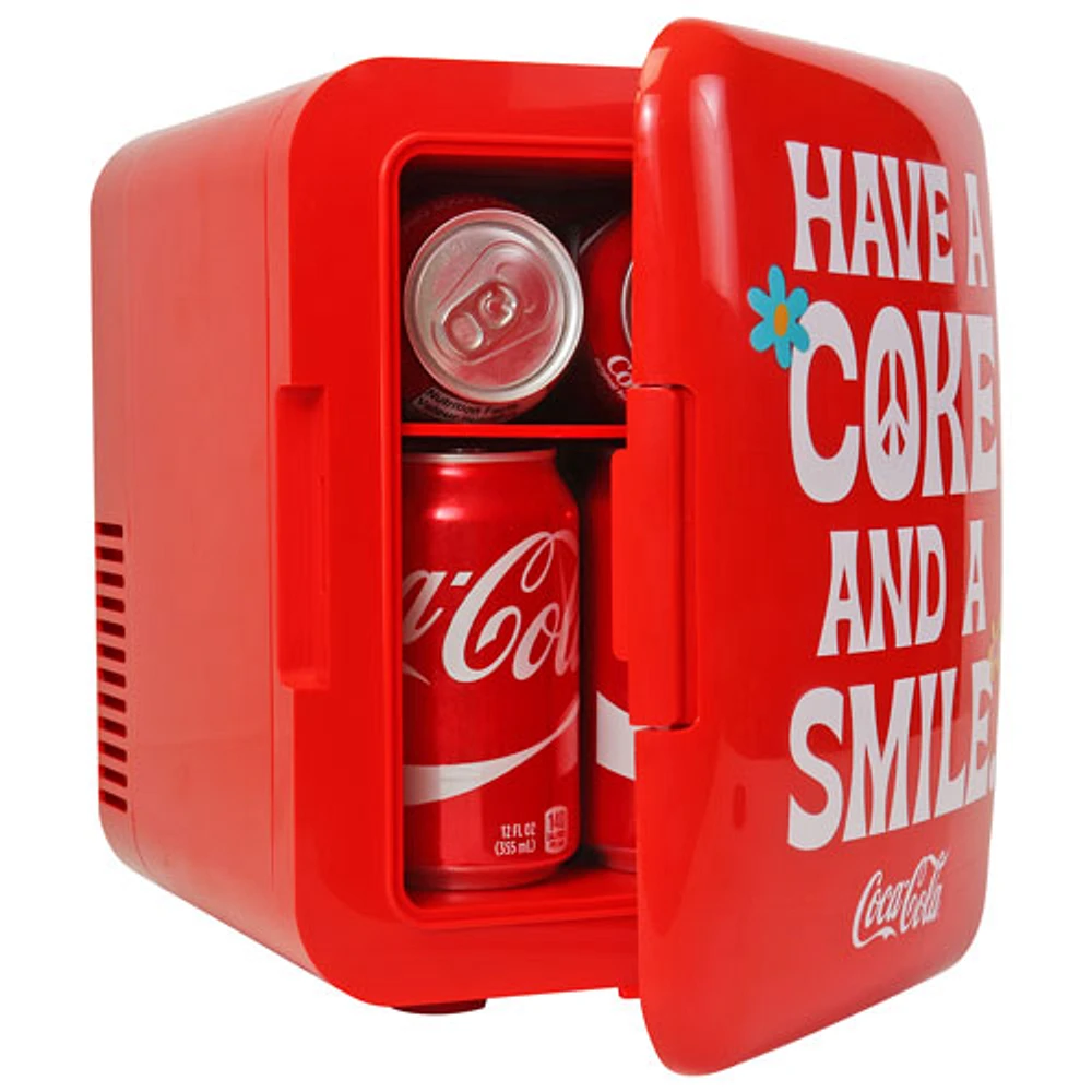 Coca-Cola 0.14 Cu. Ft. Portable Mini Fridge (KDC4SMILE)