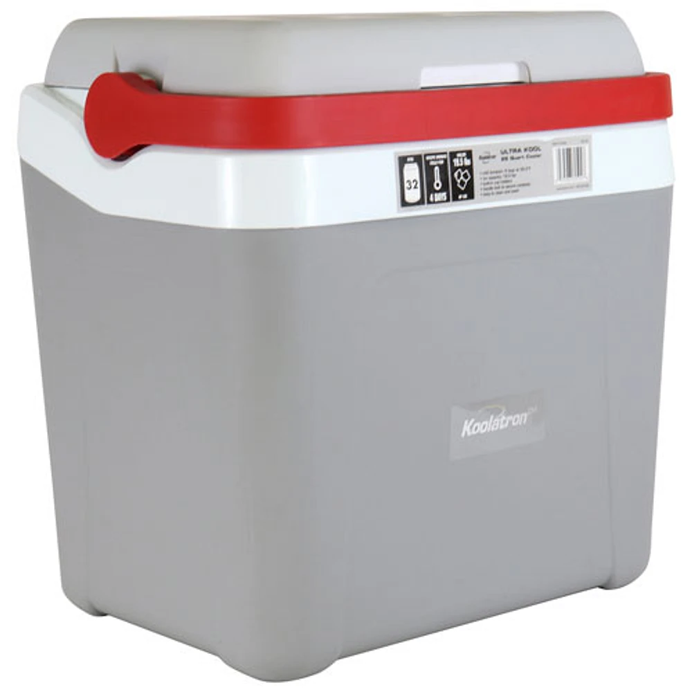 Glacière de voyage rigide Ultra Kool de Koolatron (KIC25) - 25 litres - Gris/Rouge