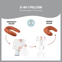Babymoov B.Love 2-in-1 Maternity & Nursing Pillow - Terracotta