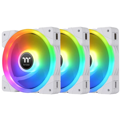 Thermaltake Swafan EX12 RGB 120 mm PC Case Fan - White