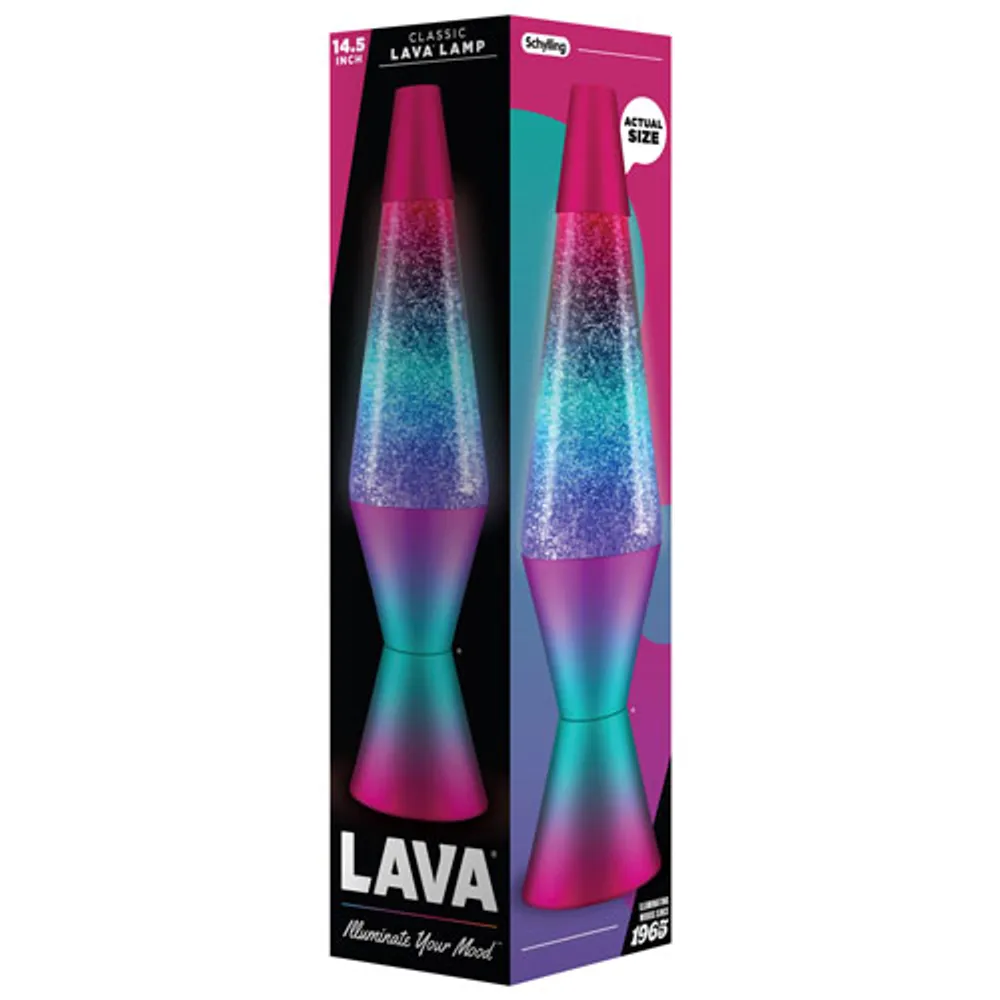 Lava Lite 14.5" Glitter Lamp - Berry Glitter