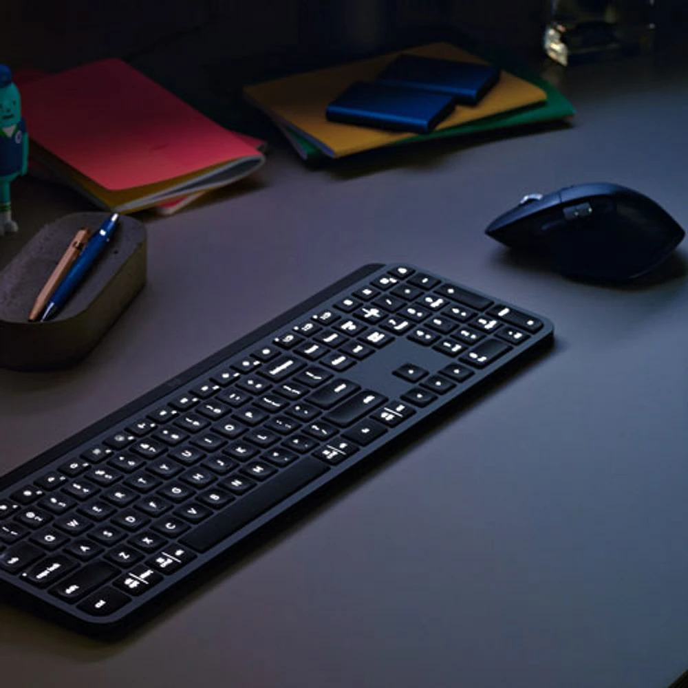 Ensemble clavier et souris Bluetooth MX Keys de Logitech - Graphite