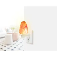 Brookstone Himalayan Salt Crystal Night Lamp