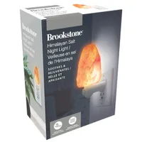 Brookstone Himalayan Salt Crystal Night Lamp