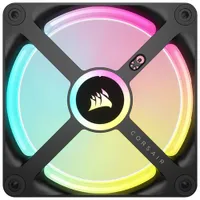 Trousse de démarrage à trois ventilateurs MID de 120 mm RVB iCUE Link QX120 de Corsair - Noir