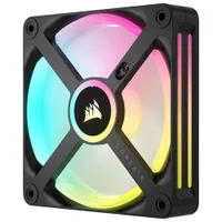 Trousse de démarrage à trois ventilateurs MID de 120 mm RVB iCUE Link QX120 de Corsair - Noir