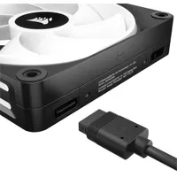 Trousse de démarrage à trois ventilateurs MID de 120 mm RVB iCUE Link QX120 de Corsair - Noir