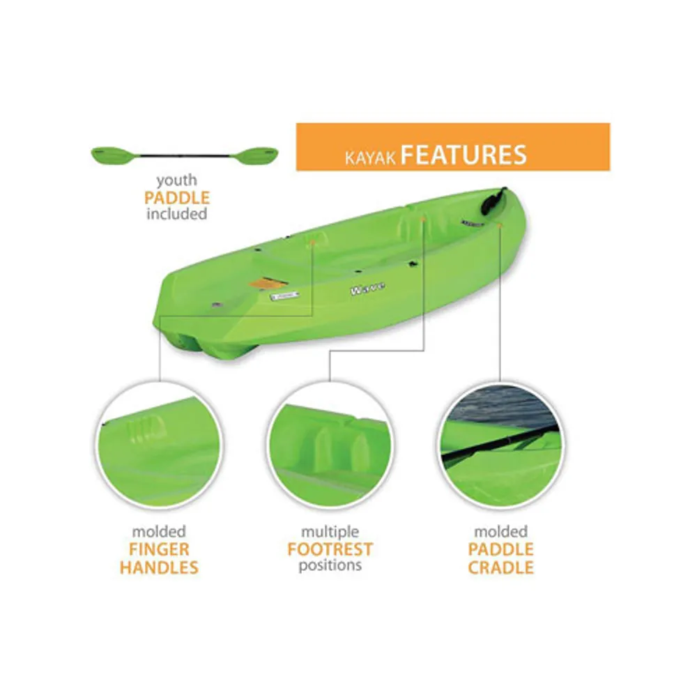 Hurley Wave Inflatable Pool Lounger Float - Green