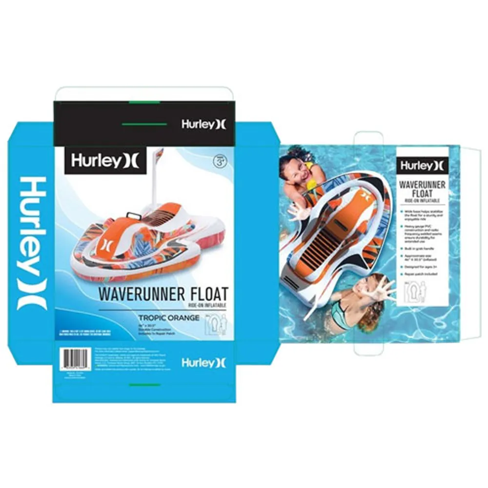 Flotteur de piscine Wave Runner de Hurley (1531015B) - Orange