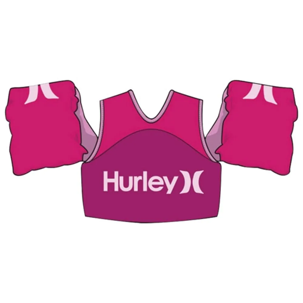 Hurley Toddler Flotation Vest with Shoulder Floaties (1545003B) - Pink