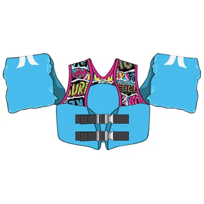 Hurley Toddler Flotation Vest with Shoulder Floaties (1545003C) - Blue