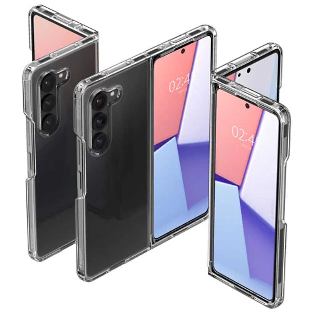 Spigen Crystal Hybrid Fitted Hard Shell Case for Galaxy Z Fold5 - Clear