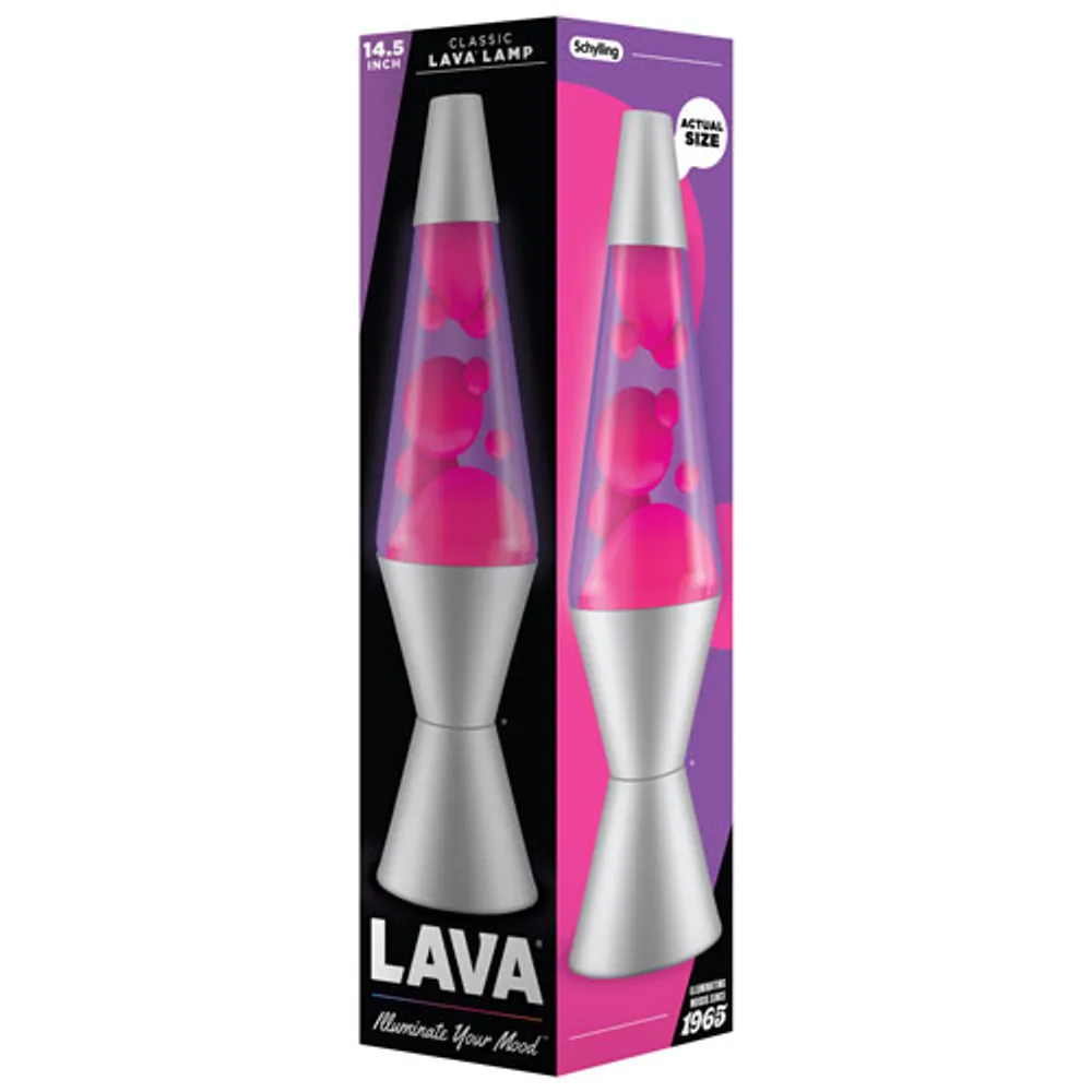 Lava Lite 14.5" Lava Lamp - Pink/Purple