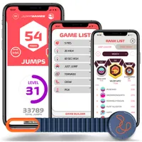 Playfinity JumpGames Smart Band Interactive Trampoline Games Band