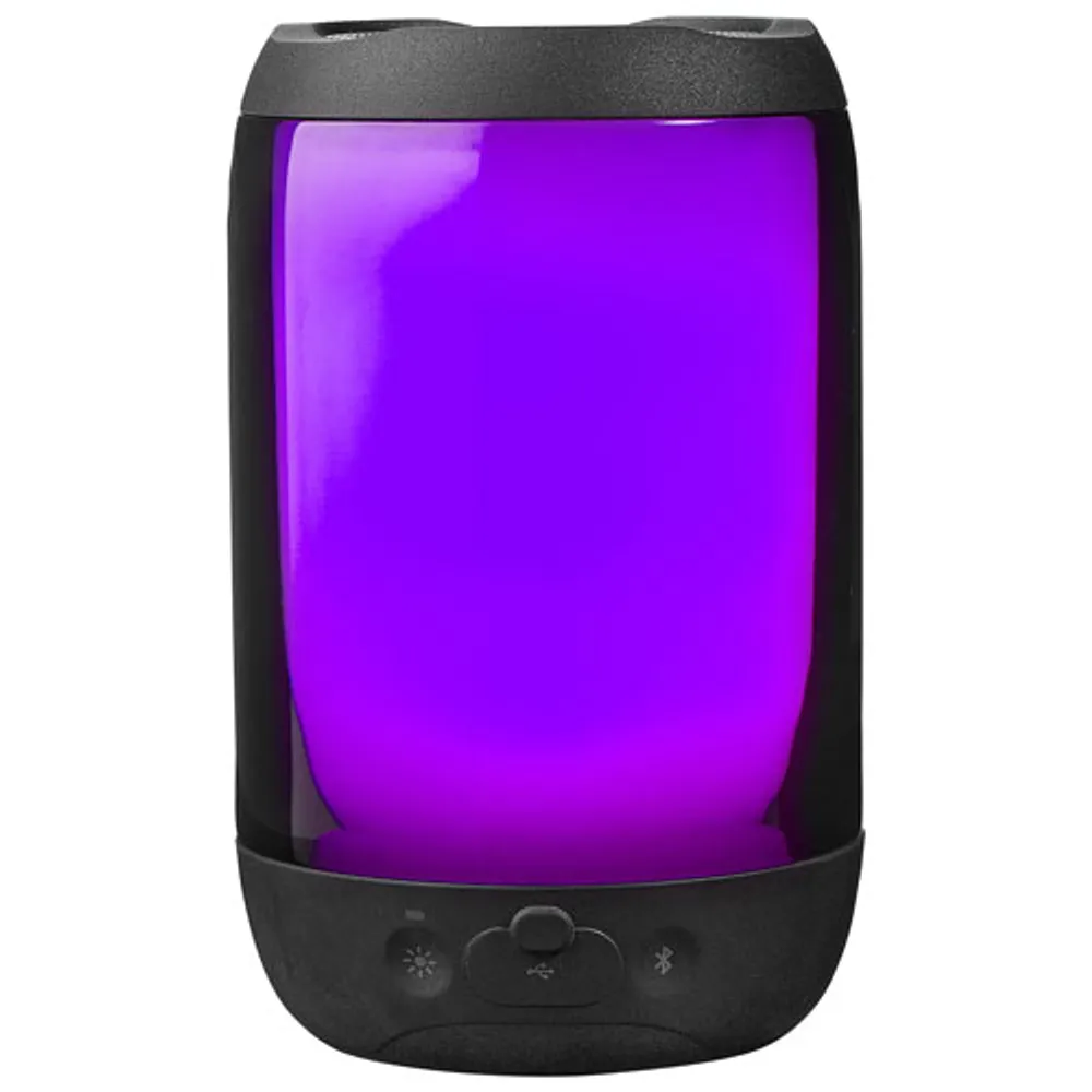 iHome Playglow+ Rechargeable Waterproof Bluetooth Speaker with Mega Battery - Black