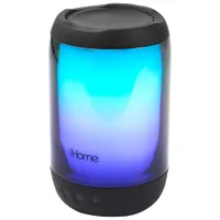 iHome Playglow+ Rechargeable Waterproof Bluetooth Speaker with Mega Battery - Black