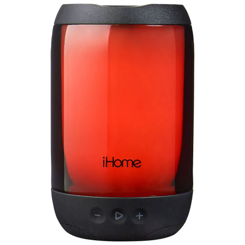 iHome Playglow+ Rechargeable Waterproof Bluetooth Speaker with Mega Battery - Black