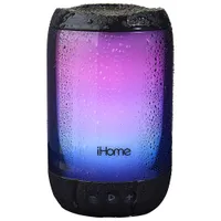 iHome Playglow+ Rechargeable Waterproof Bluetooth Speaker with Mega Battery - Black