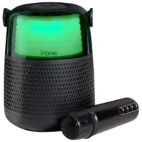 iHome Party Time Bluetooth Speaker with Wireless Microphone - Black