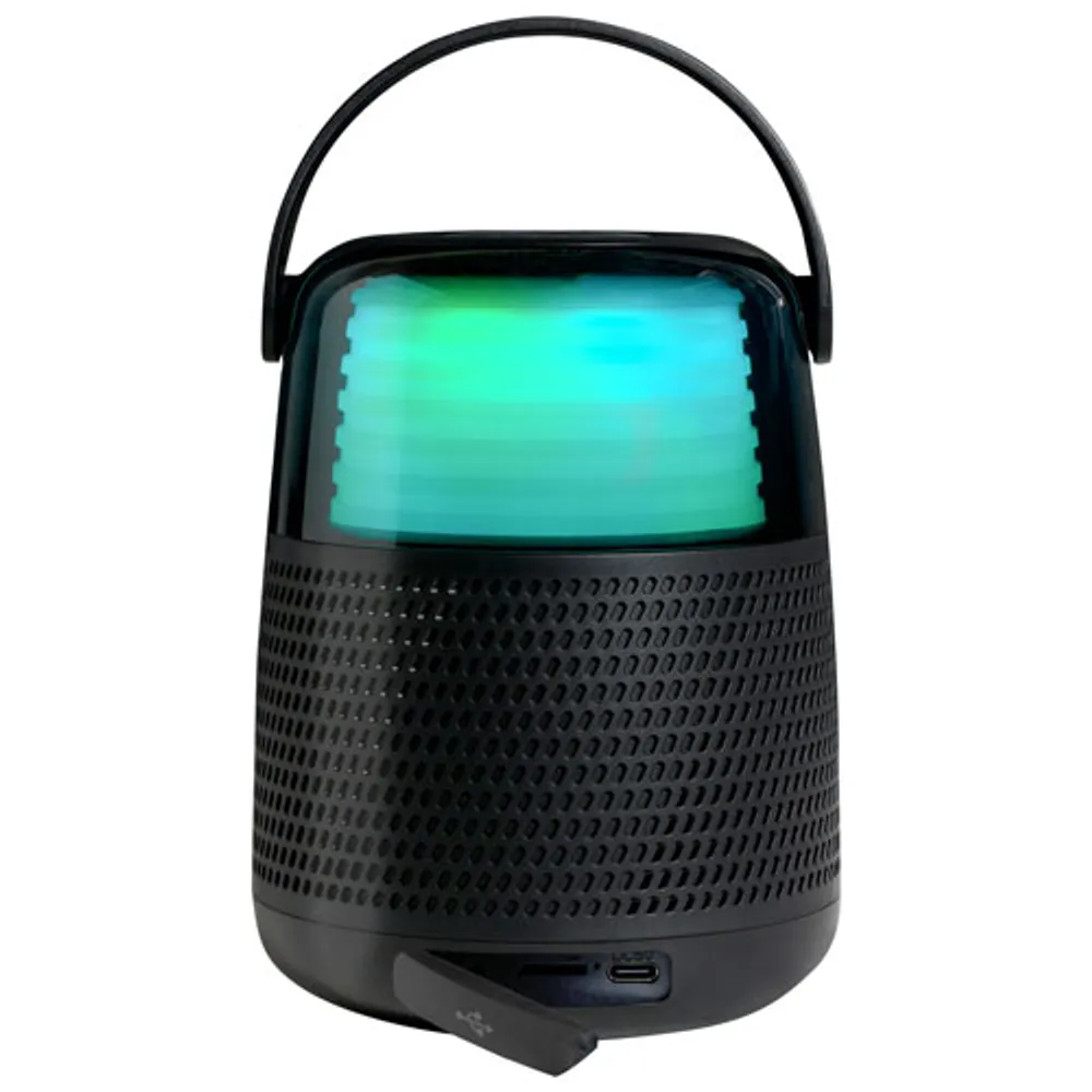 iHome Party Time Bluetooth Speaker with Wireless Microphone - Black