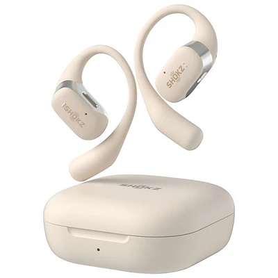 Écouteurs ouverts 100 % sans fil OpenFit de Shokz - Beige