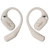 Écouteurs ouverts 100 % sans fil OpenFit de Shokz - Beige