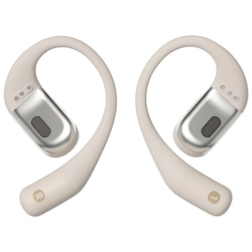 Écouteurs ouverts 100 % sans fil OpenFit de Shokz - Beige