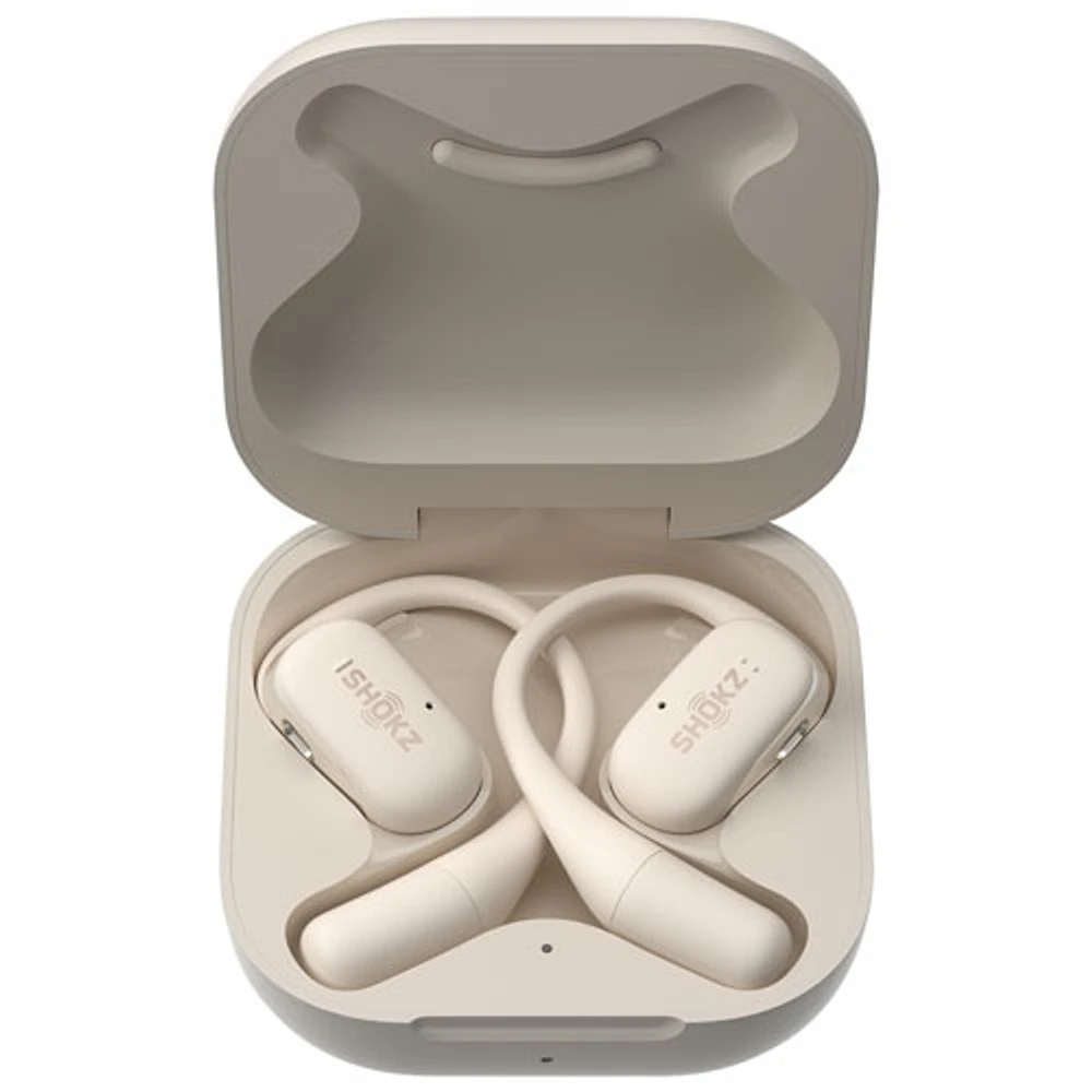 Écouteurs ouverts 100 % sans fil OpenFit de Shokz - Beige