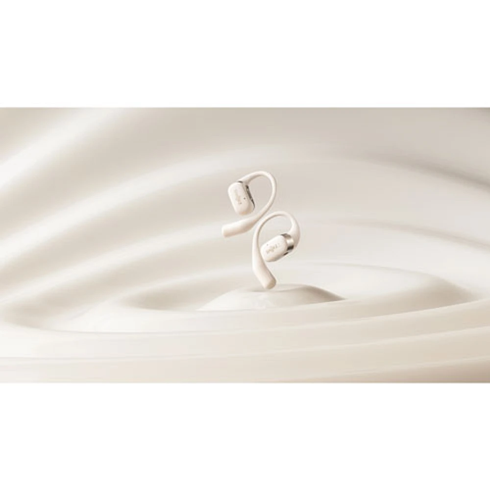 Écouteurs ouverts 100 % sans fil OpenFit de Shokz - Beige