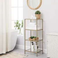 Boutique Home LGT28G Contemporary Storage Rack - Gold