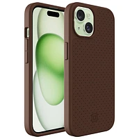 Incipio Cru Leather Fitted Hard Shell Case with MagSafe for iPhone 15/14/13 - Brown - Only at Best Buy