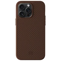 Incipio Cru Leather Fitted Hard Shell Case with MagSafe for iPhone 15 Pro Max - Brown - Only at Best Buy