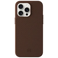 Incipio Cru Leather Fitted Hard Shell Case with MagSafe for iPhone 15 Pro Max - Brown - Only at Best Buy