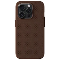 Incipio Cru Leather Fitted Hard Shell Case with MagSafe for iPhone 15 Pro - Brown - Only at Best Buy