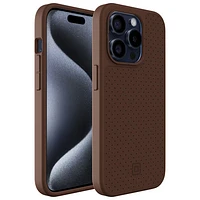 Incipio Cru Leather Fitted Hard Shell Case with MagSafe for iPhone 15 Pro - Brown - Only at Best Buy