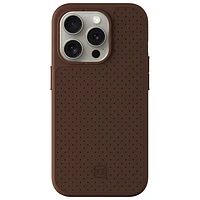 Incipio Cru Leather Fitted Hard Shell Case with MagSafe for iPhone 15 Pro - Brown - Only at Best Buy