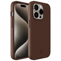 Incipio Cru Leather Fitted Hard Shell Case with MagSafe for iPhone 15 Pro - Brown - Only at Best Buy